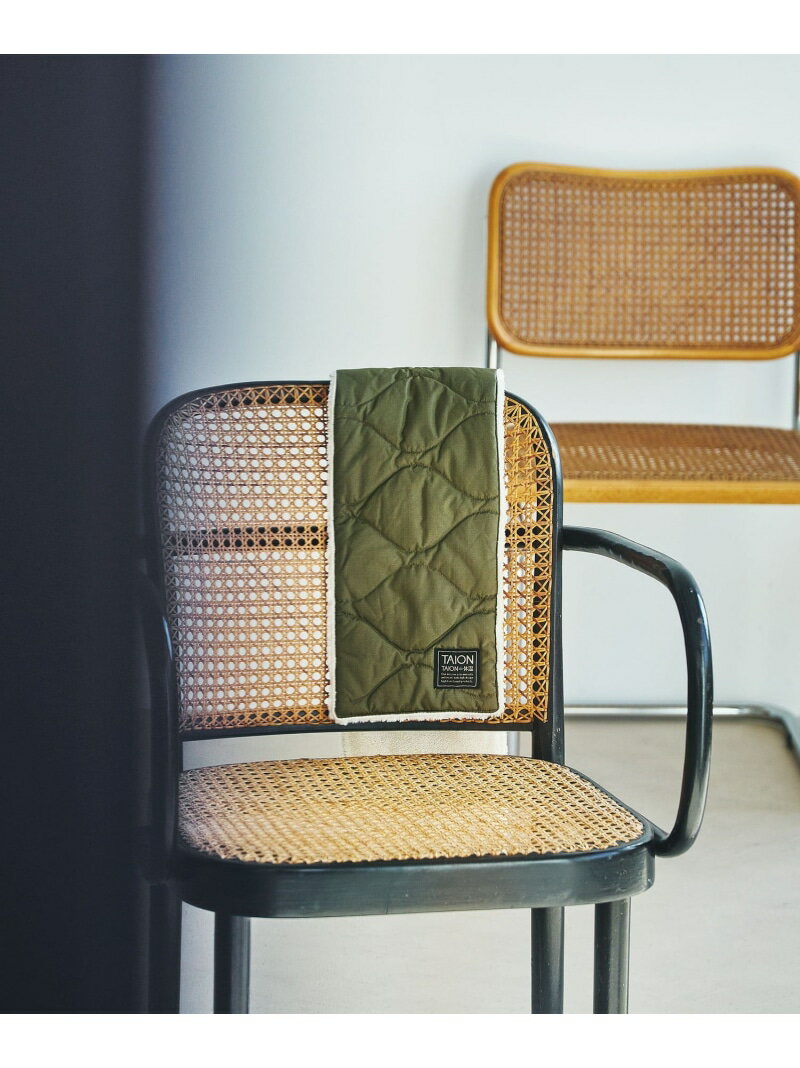＜TAION＞ミリタリー リバーシブル ダウンマフラー UNITED ARROWS green label relaxing ユナイテッド..