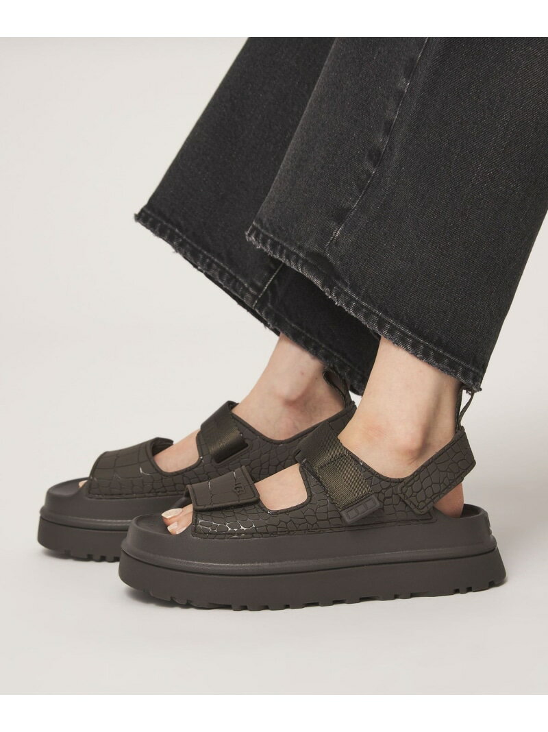 Rakuten - ＜UGG＞ゴールデングロウ エンボスト サンダル UNITED ARROWS green label relaxing ユナイテッドアローズ グリーンレーベルリラクシング シューズ・靴 サンダル グレー【送料無料】[Rakuten Fashion]