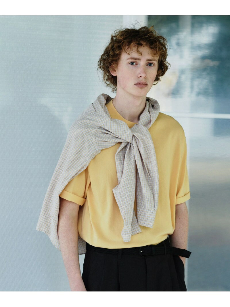 乐天商城 - A+ プレーン 18G ビズ クルーネック 半袖ニット -ウォッシャブル- UNITED ARROWS green label relaxing ユナイテッドアローズ グリーンレーベルリラクシング トップス ニット グレー ネイビー【送料無料】[Rakuten Fashion]