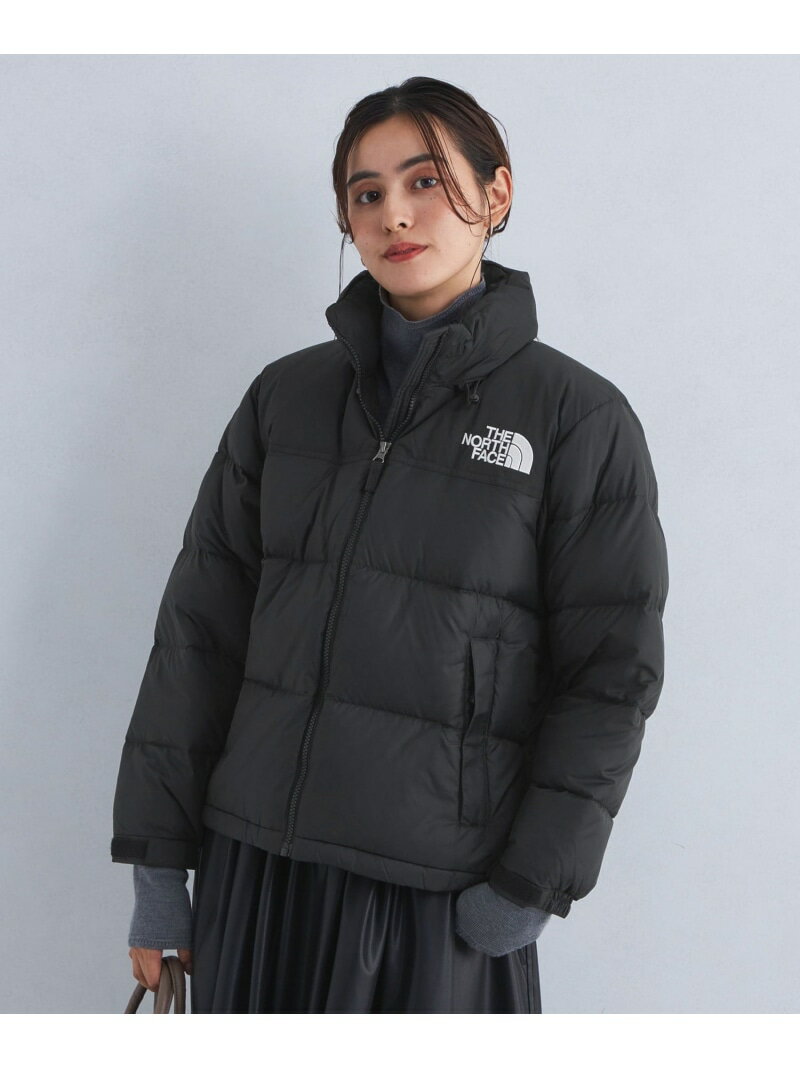 ＜THE NORTH FACE＞Short Nuptse ショート ヌプシ ジャケット UNITED ARROWS green label relaxing ユナイテッドアローズ グリーンレーベルリラクシング ジャケット・アウター ダウンジャケット・ダウンベスト ブラック グレー【送料無料】[Rakuten Fashion]のサムネイル