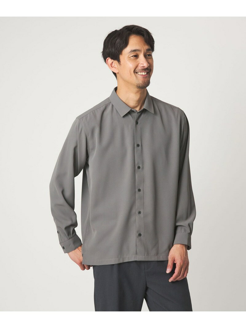 Rakuten - 【WEB限定】JUST fit ソフト ドレープ コンフォート シャツ UNITED ARROWS green label relaxing ユナイテッドアローズ グリーンレーベルリラクシング トップス シャツ・ブラウス グレー ネイビー ホワイト【送料無料】[Rakuten Fashion]