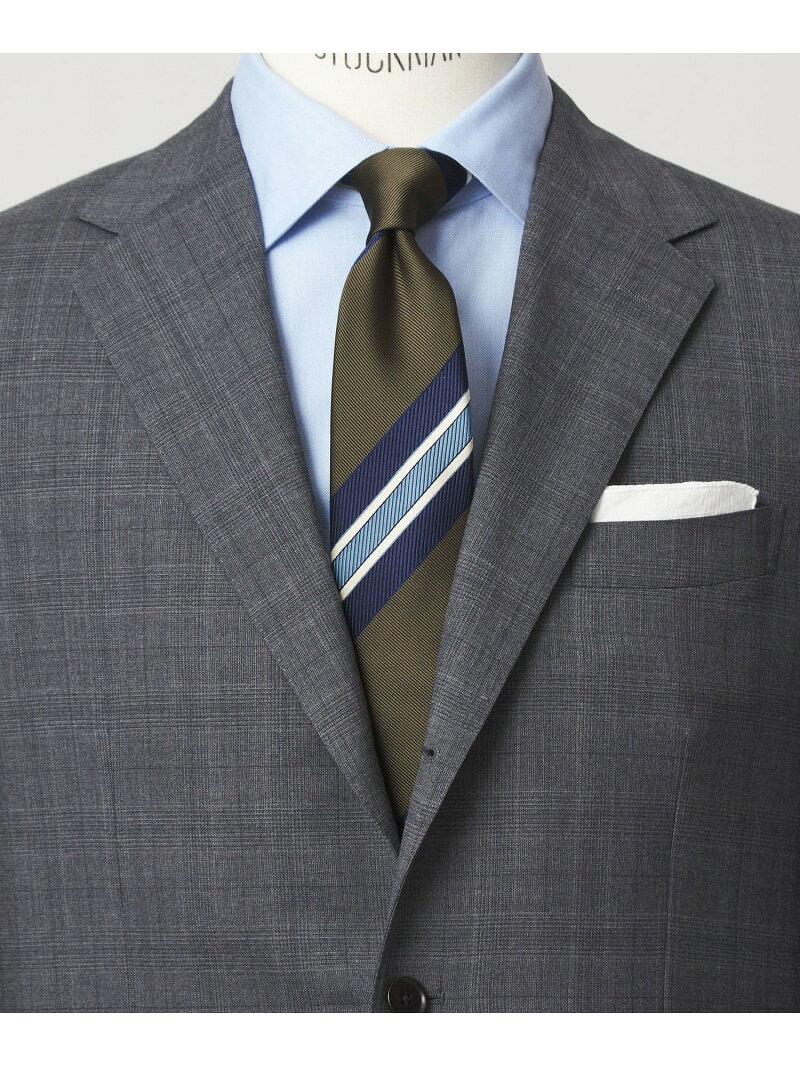 Rakuten - GLR ポリエステル ウォッシャブル ストライプ1 ネクタイ UNITED ARROWS green label relaxing ユナイテッドアローズ グリーンレーベルリラクシング スーツ・フォーマル ネクタイ・蝶ネクタイ グリーン ネイビー【送料無料】[Rakuten Fashion]
