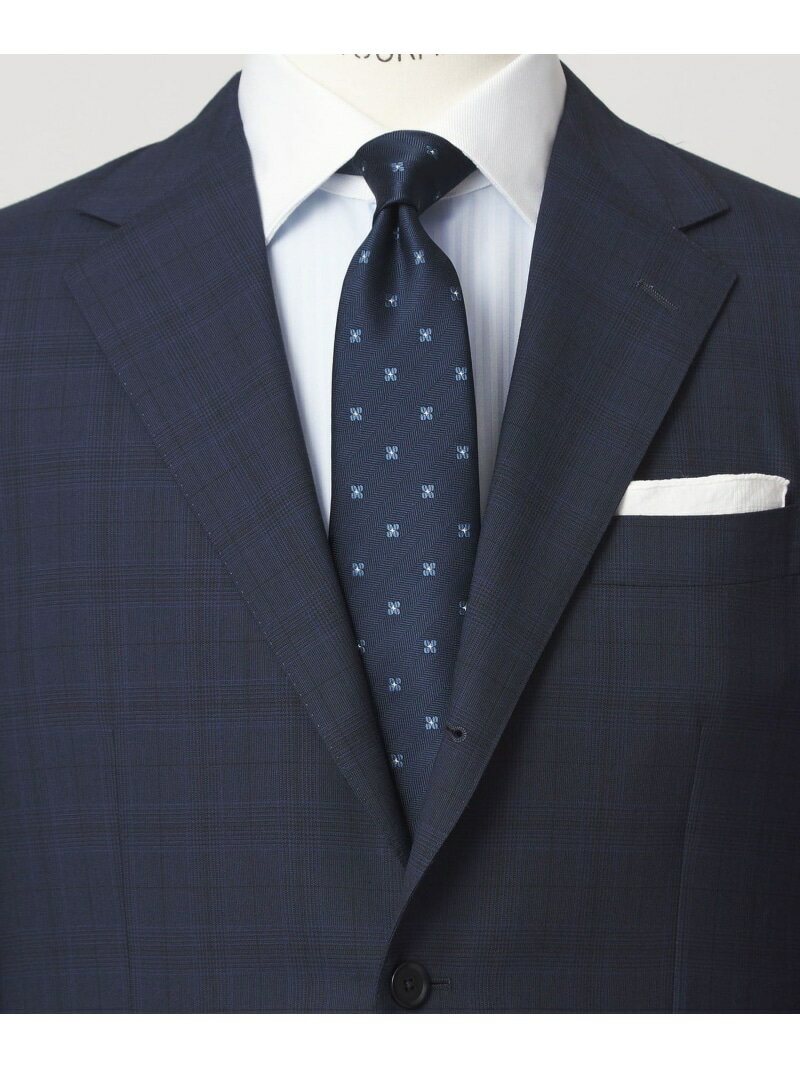 Rakuten - GLR ポリエステル ウォッシャブル コモン1 ネクタイ UNITED ARROWS green label relaxing ユナイテッドアローズ グリーンレーベルリラクシング スーツ・フォーマル ネクタイ・蝶ネクタイ ネイビー グレー【送料無料】[Rakuten Fashion]