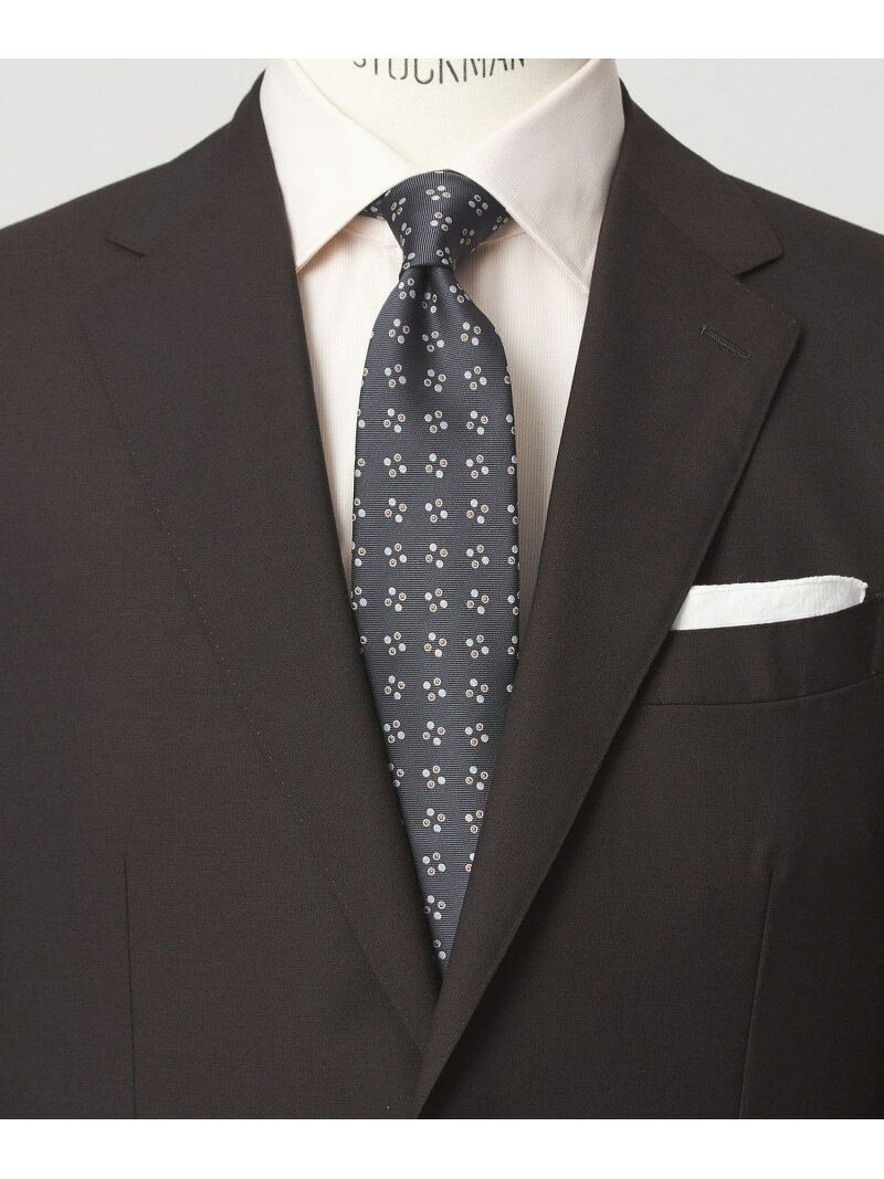 Rakuten - GLR ポリエステル ウォッシャブル コモン2 ネクタイ UNITED ARROWS green label relaxing ユナイテッドアローズ グリーンレーベルリラクシング スーツ・フォーマル ネクタイ・蝶ネクタイ ネイビー グレー【送料無料】[Rakuten Fashion]