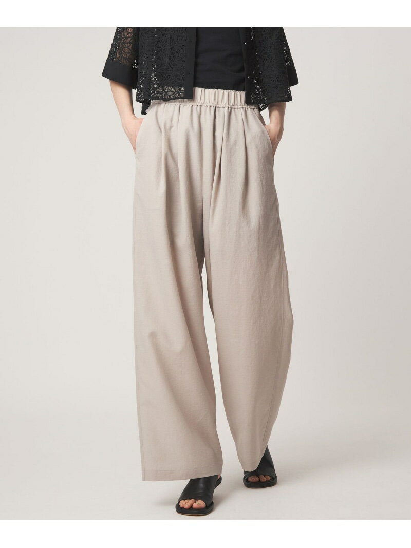 Linen, Hemp - ＜EMMEL REFINES＞EM エアリーポプリン イージーパンツ EMMEL REFINES ユナイテッドアローズ グリーンレーベルリラクシング パンツ その他のパンツ ベージュ ブラウン【送料無料】[Rakuten Fashion]