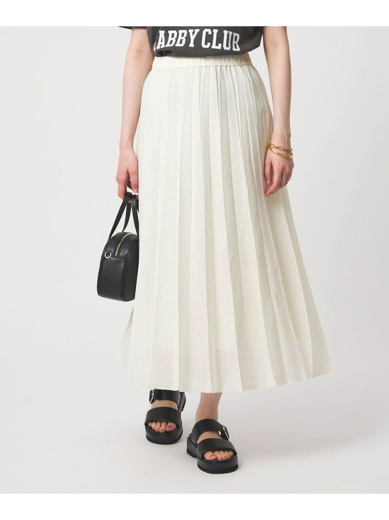シアー ガーゼ プリーツスカート UNITED ARROWS green label relaxing ユナイテッ...