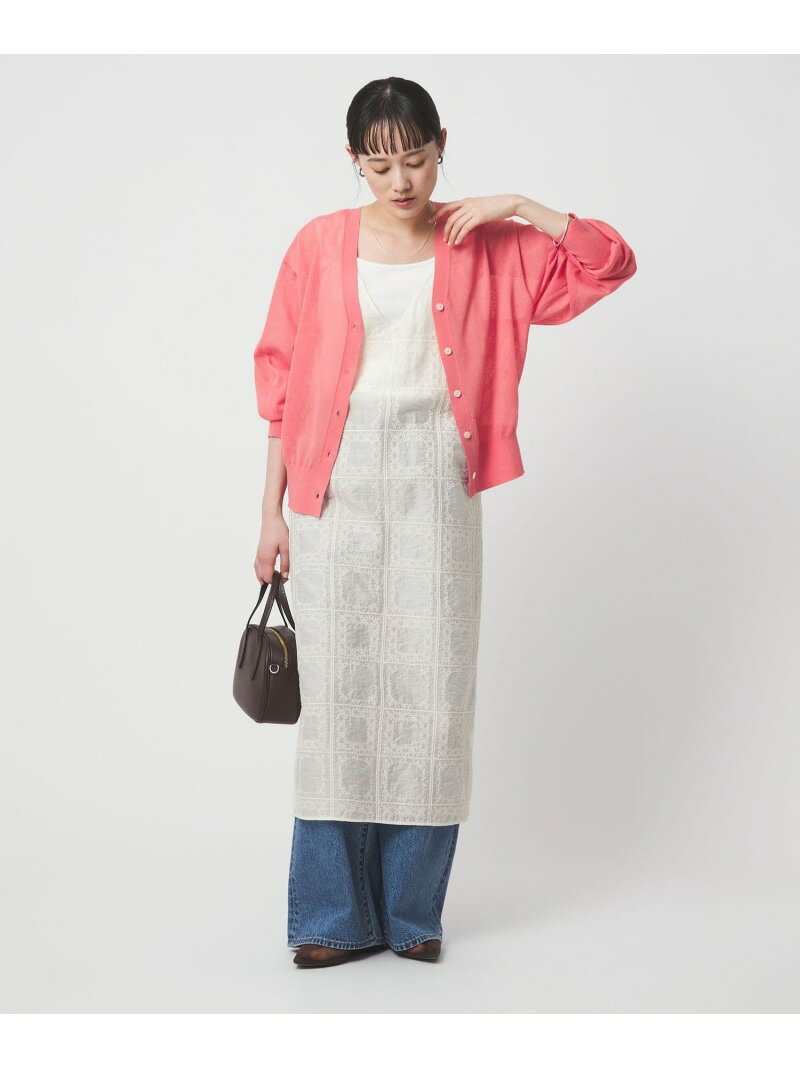 Rakuten - 【SALE／10%OFF】シアー クロス ステッチ ワンピース UNITED ARROWS green label relaxing ユナイテッドアローズ グリーンレーベルリラクシング ワンピース・ドレス ワンピース ホワイト ブラック【RBA_E】【送料無料】[Rakuten Fashion]