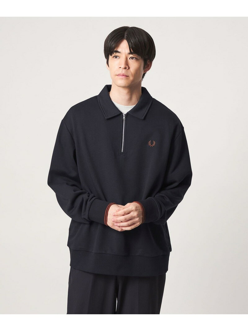 ＜FRED PERRY＞ハーフジップ 長袖 スウェット UNITED ARROWS…