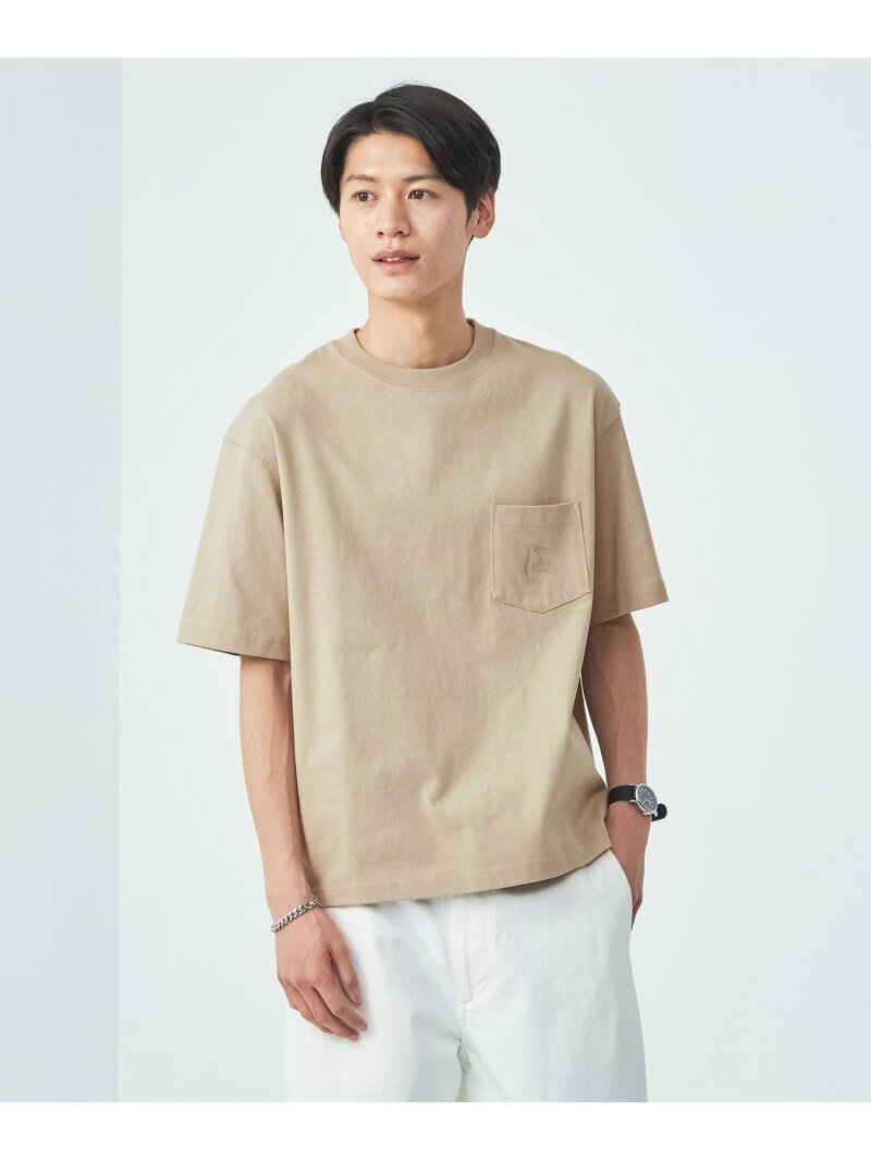 【別注】＜CHUMS＞GLR HWYC ポケット 半袖 Tシャツ UNITED ARROWS green label relaxing ユナイテッドアローズ グリーンレーベルリラクシング トップス カットソー・Tシャツ ベージュ ホワイト ブラック【送料無料】[Rakuten Fashion]