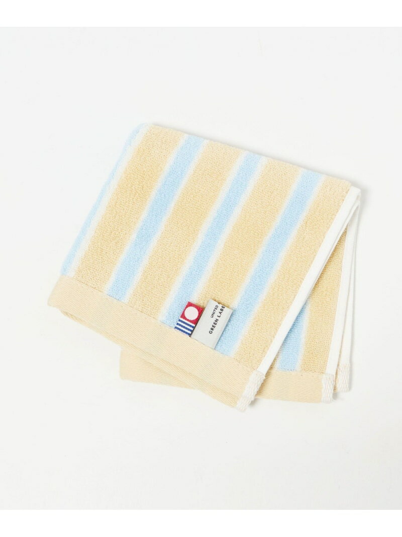Rakuten - ストライプ タオルハンカチ UNITED ARROWS green label relaxing ユナイテッドアローズ グリーンレーベルリラクシング ファッション雑貨 スカーフ・バンダナ ピンク グリーン ブラウン[Rakuten Fashion]
