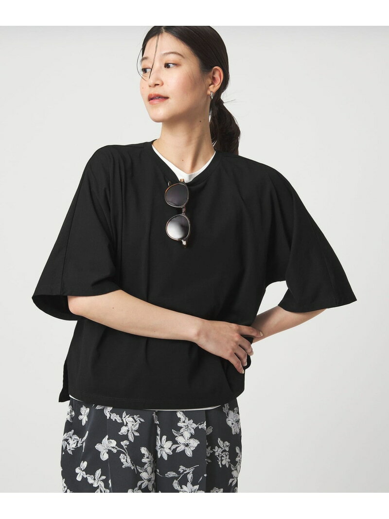 【SALE／30%OFF】【WEB限定】＜at ease＞ドルマン カットソー 接触冷感 UNITED ARROWS green label relaxing ユナイテッドアローズ グリーンレーベルリラクシング トップス カットソー・Tシャツ ブルー ブラック ホワイト ブラウン【RBA_E】[Rakuten Fashion] greenlabelrelaxing-10067327 green label relaxing サンプル画像3