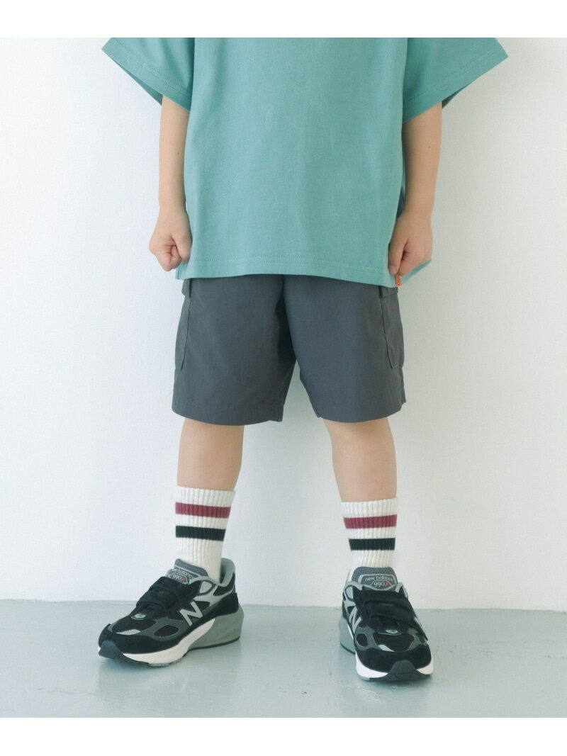 TJ タッサーカーゴ ショートパンツ 100cm-130cm UNITED ARROWS green label relaxing ユナイテッドアローズ グリーンレーベルリラクシング パンツ その他のパンツ グレー カーキ ブルー