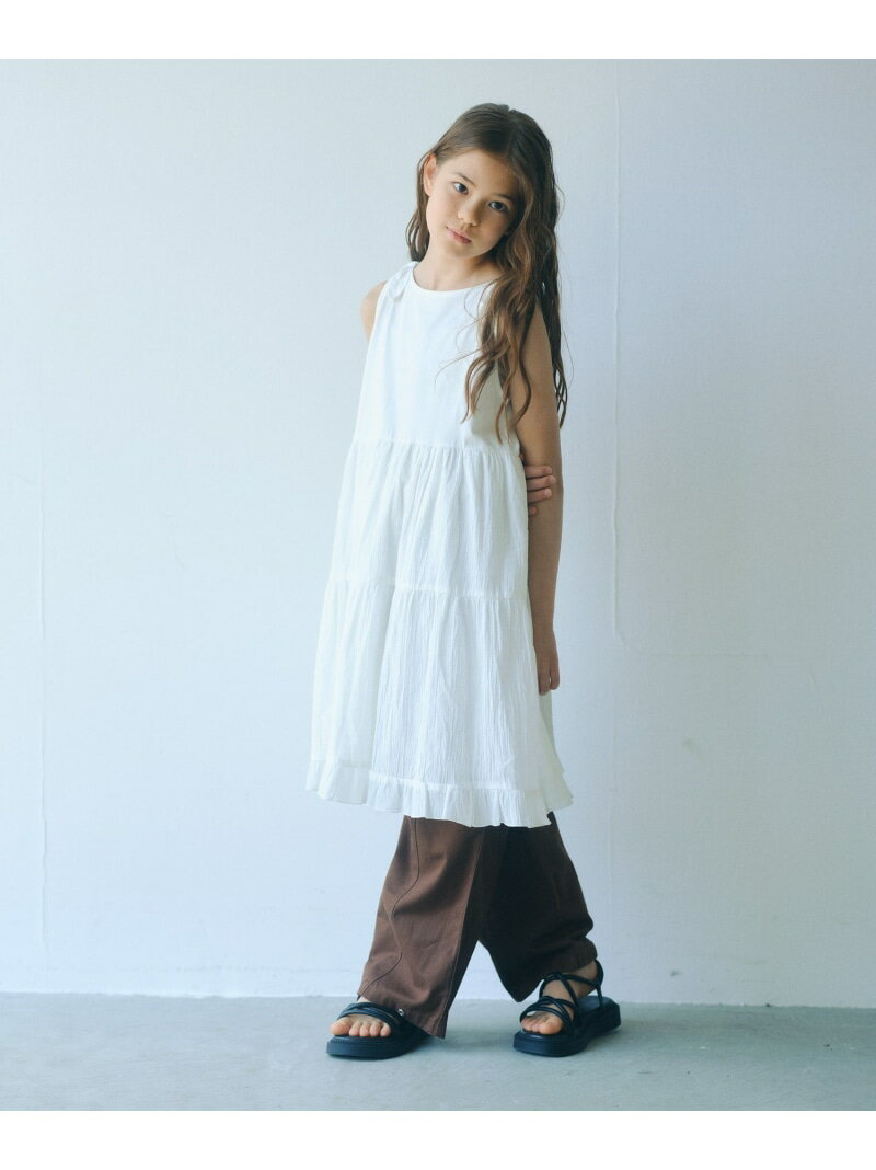 樂天商城 - ティアード スカート ワンピース / キッズ 140cm-160cm UNITED ARROWS green label relaxing ユナイテッドアローズ グリーンレーベルリラクシング ワンピース・ドレス ワンピース グリーン ホワイト【送料無料】[Rakuten Fashion]