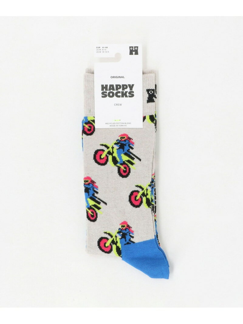 【SALE／10%OFF】＜Happy Socks＞モーター バイク ソックス UNITED ARROWS green label relaxing ユナ..