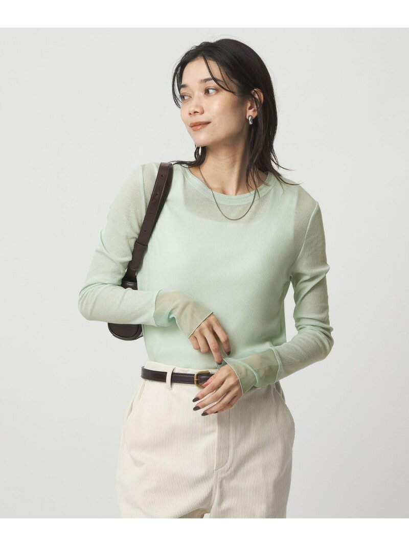 【SALE/10%OFF】チュール ドッキング シアー プルオーバー UNITED ARROWS green label relaxing ユナイテッドアローズ...