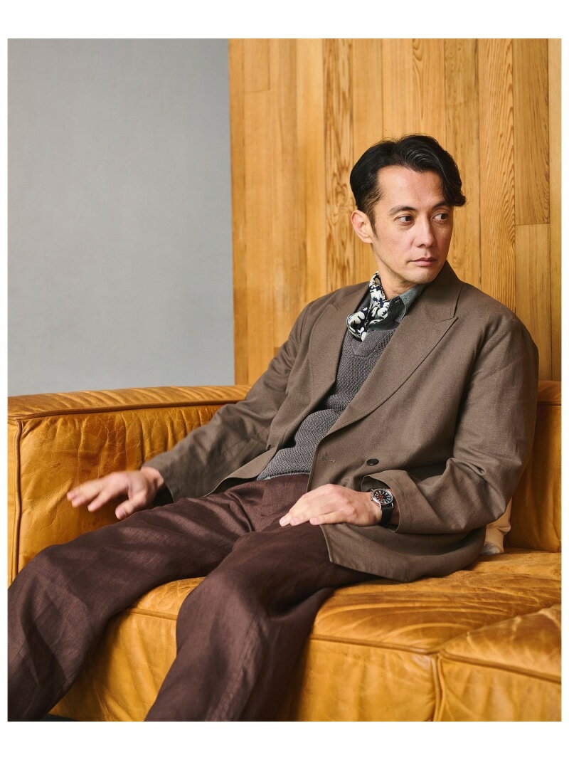 Rakuten - TR 和紙 ダブルブレスト ブレザー ジャケット UNITED ARROWS green label relaxing ユナイテッドアローズ グリーンレーベルリラクシング ジャケット・アウター テーラードジャケット・ブレザー グレー【送料無料】[Rakuten Fashion]