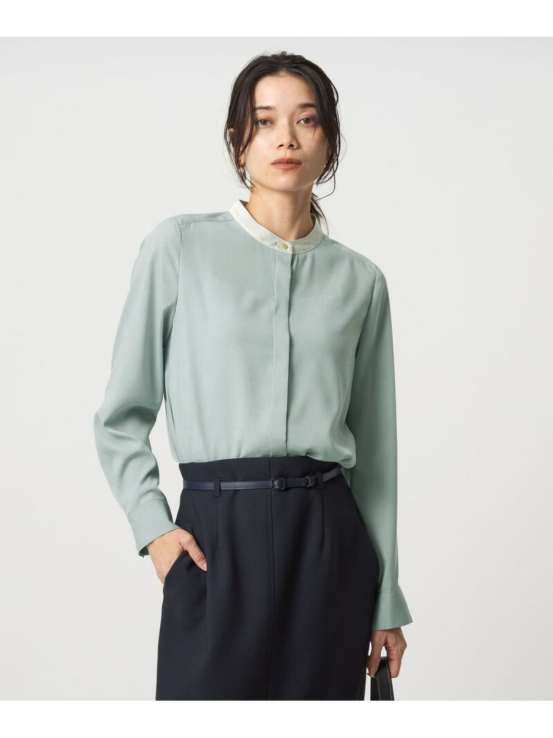 【SALE／10%OFF】バイカラー ブラウス UNITED ARROWS green label relaxing ユナイテッドアローズ グリ..