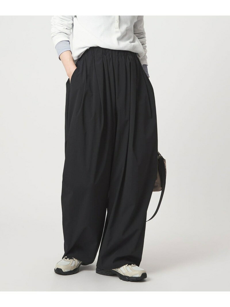 【WEB限定】＜at ease＞2WAY ワイド パンツ 撥水 UVカット UNITED ARROWS green label relaxing ユナイテッドアローズ グリーンレーベルリラクシング パンツ その他のパンツ ブラック ブラウン【送料無料】[Rakuten Fashion]
