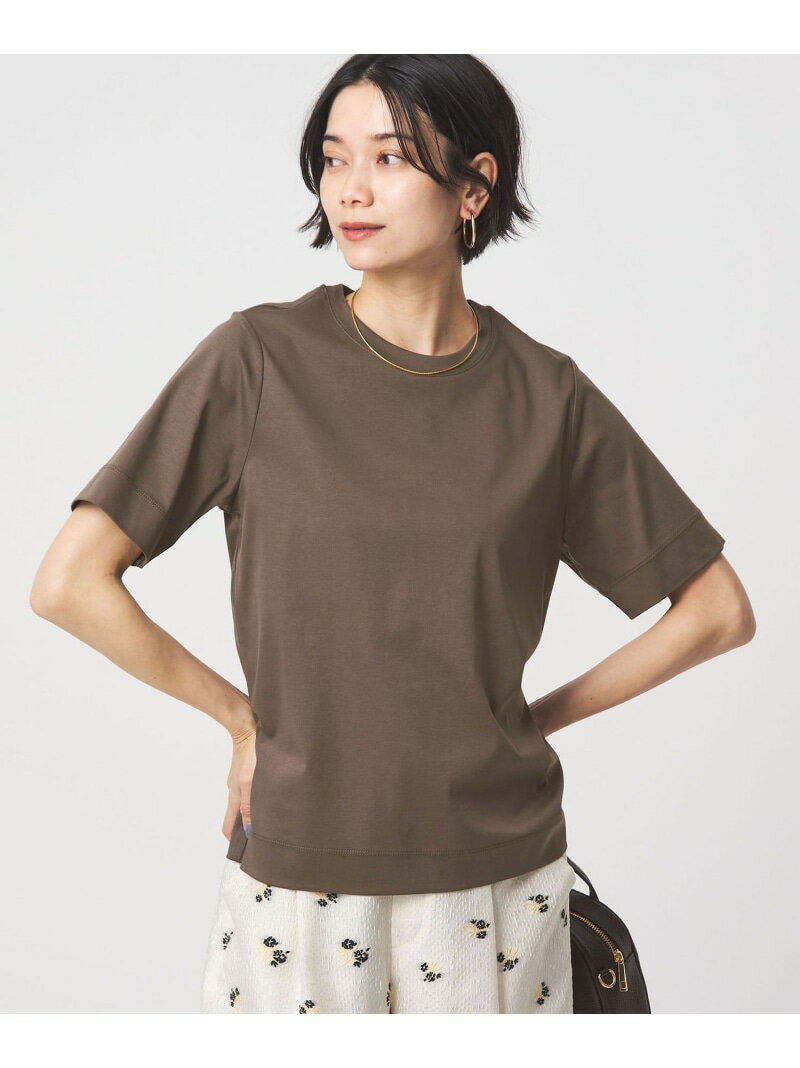 Rakuten - スタンダード Tシャツ 制菌 UNITED ARROWS green label relaxing ユナイテッドアローズ グリーンレーベルリラクシング トップス カットソー・Tシャツ グレー ブラウン ベージュ ホワイト【送料無料】[Rakuten Fashion]