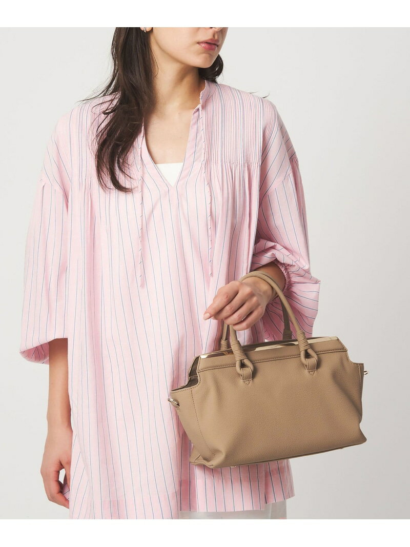 Rakuten - 【別注】＜Hyman Roth＞ボックストートバッグ UNITED ARROWS green label relaxing ユナイテッドアローズ グリーンレーベルリラクシング バッグ ショルダーバッグ ベージュ ブラック【送料無料】[Rakuten Fashion]