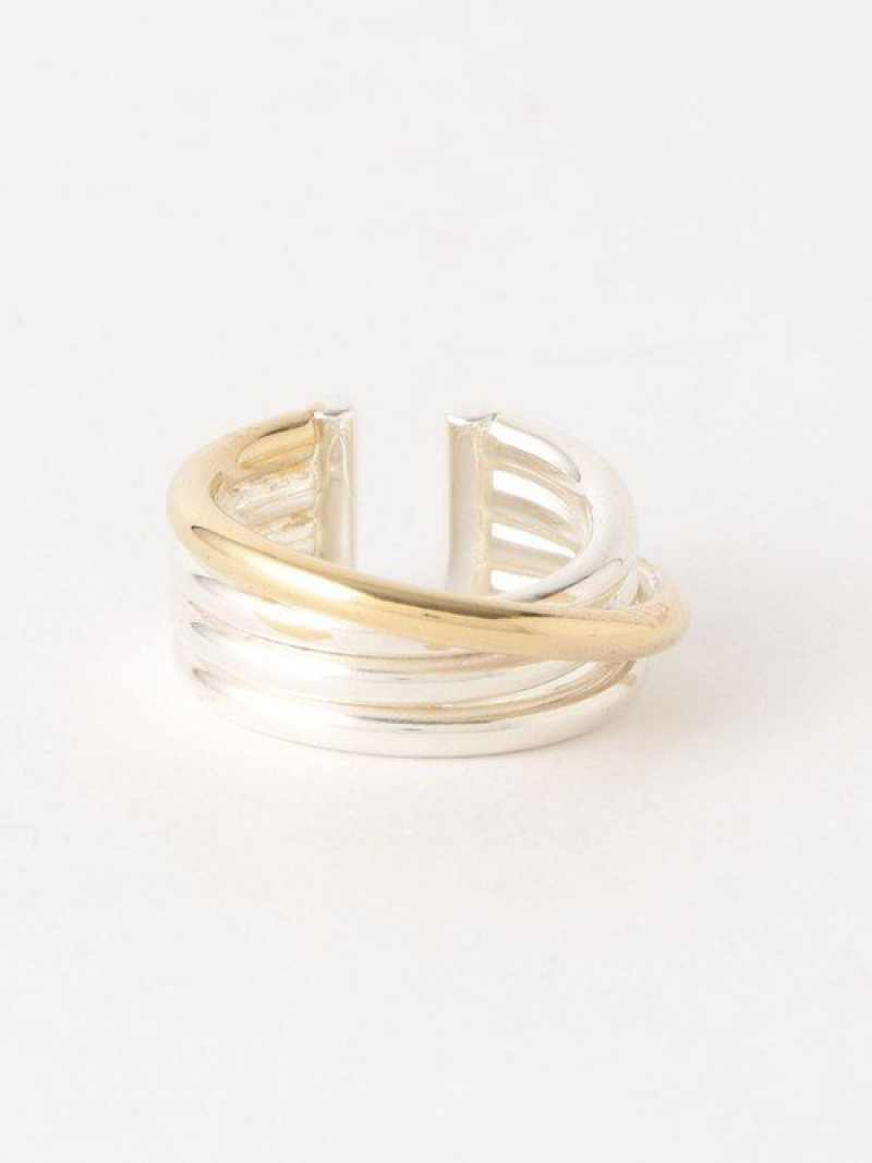 【別注】＜ PHILIPPE AUDIBERT(フィリップオーディベール) ＞SP 4ライン リング Mix ＜ EMMEL REFINES ＞ UNITED ARROWS green label relaxing ユナイテッドアローズ グリーンレーベルリラクシング アクセサリー リング【送料無料】[Rakuten Fashion]のサムネイル