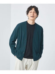 ハイツイスト ドビー Vネック カーディガン UNITED ARROWS green label relaxing ユナイテッドアローズ グリーンレーベルリラクシング トップス カーディガン ブルー ブラック グレー【送料無料】[Rakuten Fashion]