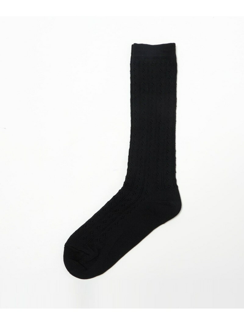 乐天商城 - ＜MARCOMONDE＞アイレット ソックス UNITED ARROWS green label relaxing ユナイテッドアローズ グリーンレーベルリラクシング 靴下・レッグウェア 靴下 ブラック ホワイト[Rakuten Fashion]