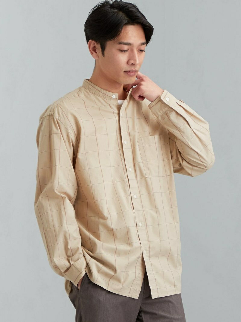 楽天市場 Rakuten Fashion Sale 10 Off Sc オーガニック ブロード バンドカラー 長袖 シャツ 羽織 United Arrows Green Label Relaxing ユナイテッドアローズ グリーンレーベルリラクシング シャツ ブラウス 長袖シャツ グレー ベージュ Rba E 送料無料