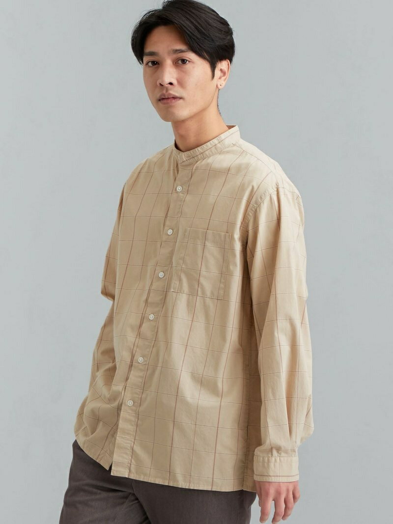 楽天市場 Rakuten Fashion Sale 10 Off Sc オーガニック ブロード バンドカラー 長袖 シャツ 羽織 United Arrows Green Label Relaxing ユナイテッドアローズ グリーンレーベルリラクシング シャツ ブラウス 長袖シャツ グレー ベージュ Rba E 送料無料