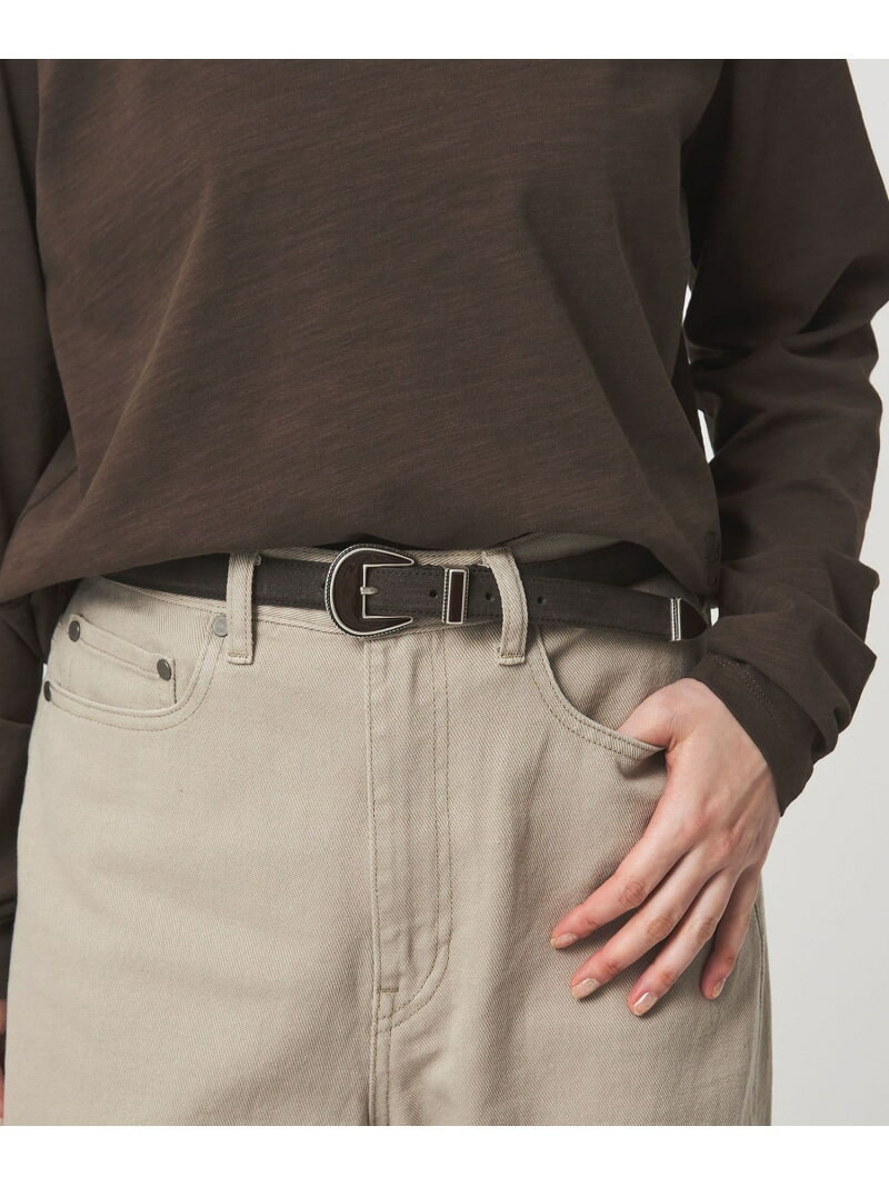 Rakuten - ＜MANCINI 1979＞スエード ベルト UNITED ARROWS green label relaxing ユナイテッドアローズ グリーンレーベルリラクシング ファッション雑貨 ベルト ブラウン ベージュ【送料無料】[Rakuten Fashion]