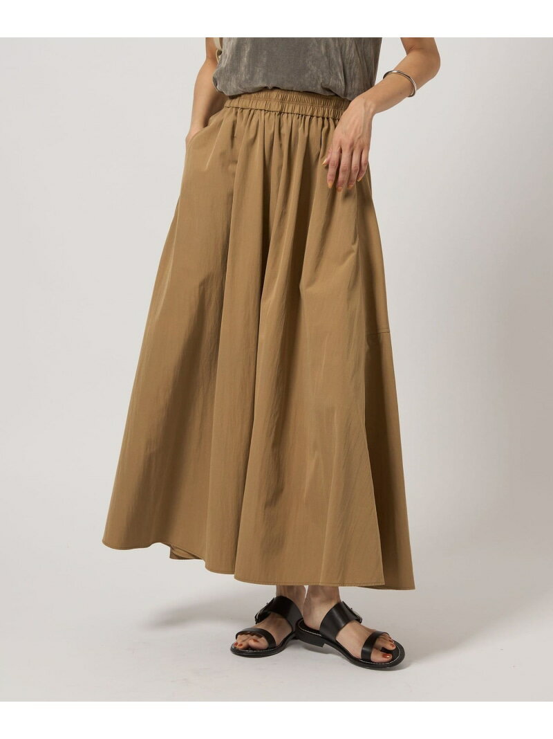 ボリューム ギャザー スカート UNITED ARROWS green label relaxing ユナイテッドアローズ グリーンレーベルリラクシング スカート ロング・マキシスカート ベージュ ブラック【送料無料】[Rakuten Fashion]のサムネイル