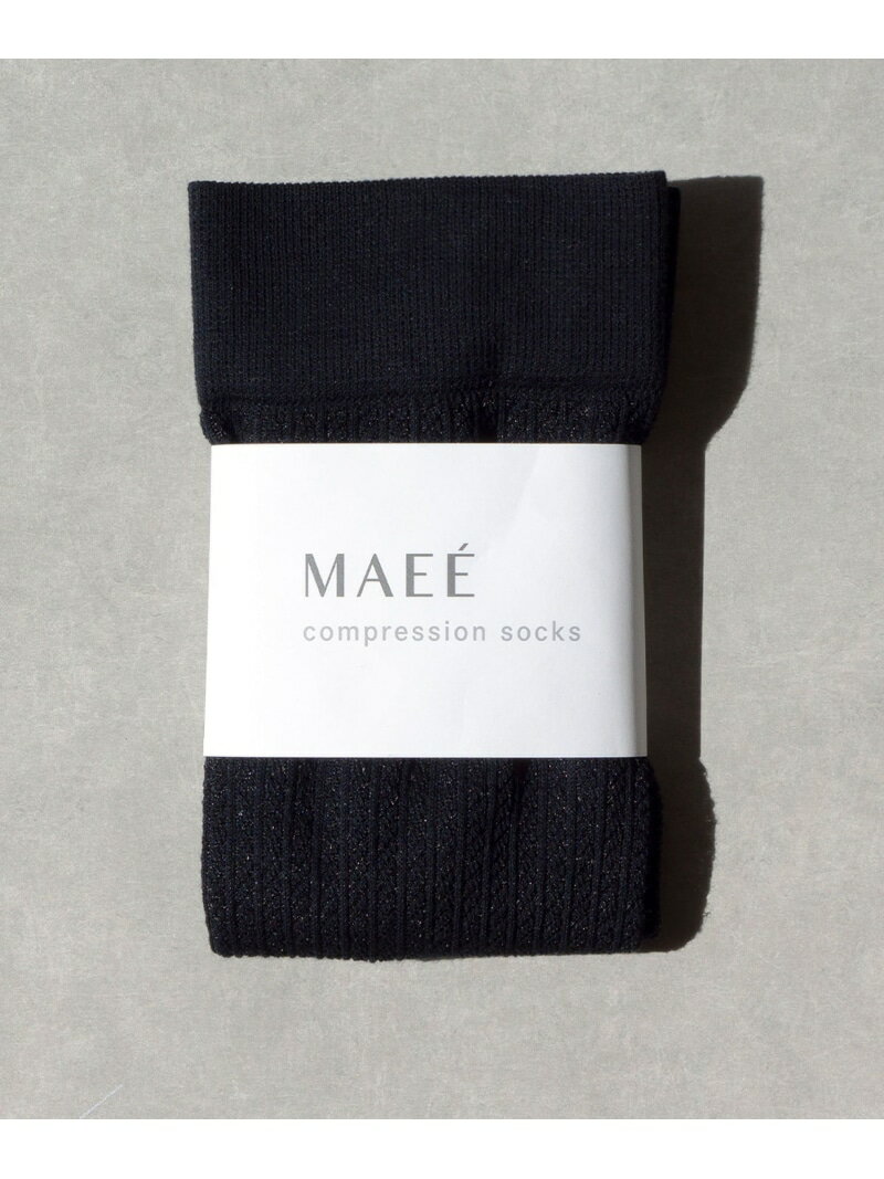＜MAEE＞コンプレッション ソックス(コットンシアー) UNITED ARROWS green label relaxing ユナイテッドアローズ グリーンレーベルリラクシング 靴下・レッグウェア 靴下 ホワイト グレー ブラック[Rakuten Fashion]