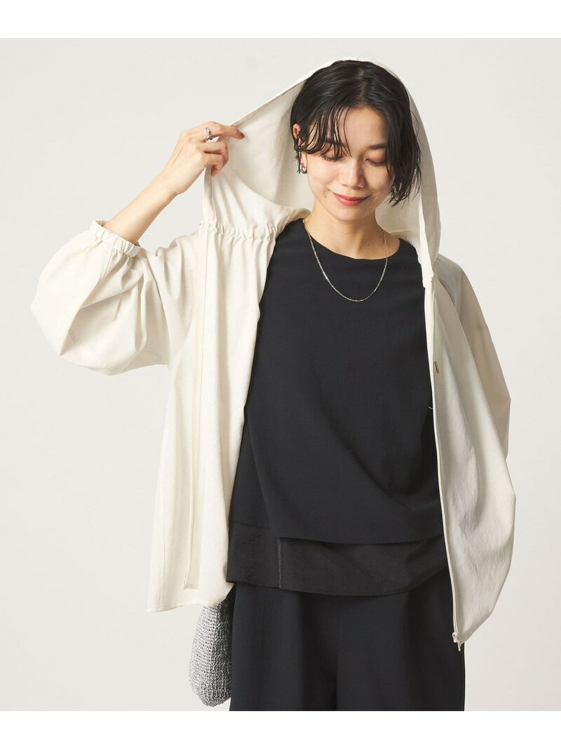 [size SHORTあり]フード ギャザー シャツ UNITED ARROWS green label relaxing ユ...