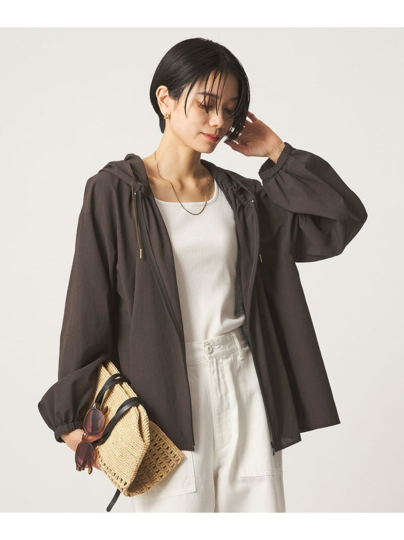 [size SHORTあり]フード ギャザー シャツ UNITED ARROWS green label relaxing ユ...