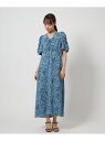 <EMMEL REFINES>EM ドットギャザー ショートスリーブ ワンピース EMMEL REFINES ユナイテッドアローズ グリーンレーベルリラクシング...