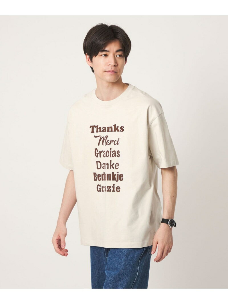 Rakuten - ＜OAFISH＞THANKS 半袖 Tシャツ UNITED ARROWS green label relaxing ユナイテッドアローズ グリーンレーベルリラクシング トップス カットソー・Tシャツ ベージュ【送料無料】[Rakuten Fashion]