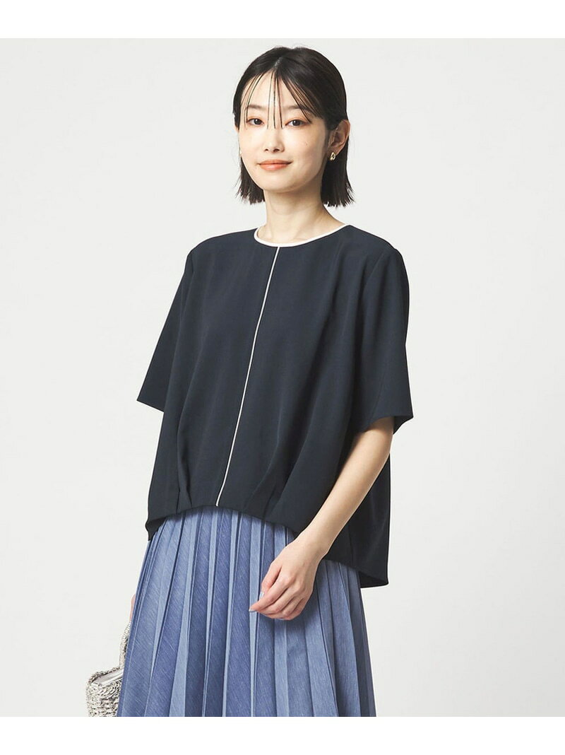 Rakuten - ライン TEE ブラス UNITED ARROWS green label relaxing ユナイテッドアローズ グリーンレーベルリラクシング トップス シャツ・ブラウス イエロー ホワイト ネイビー【送料無料】[Rakuten Fashion]