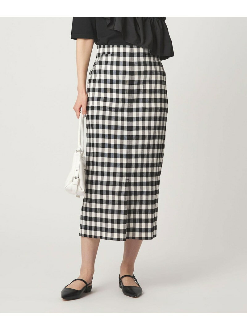 Rakuten - [size SHORTあり]Daily Chic カラミ タイト スカート マシンウォッシャブル UNITED ARROWS green label relaxing ユナイテッドアローズ グリーンレーベルリラクシング スカート ロング・マキシスカート ブラック ブラウン【送料無料】[Rakuten Fashion]