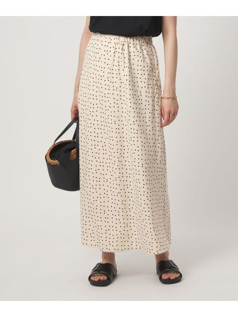 Rakuten - BREEZE LINEN ブリーズリネン ナロー スカート ドット UNITED ARROWS green label relaxing ユナイテッドアローズ グリーンレーベルリラクシング スカート ロング・マキシスカート【送料無料】[Rakuten Fashion]