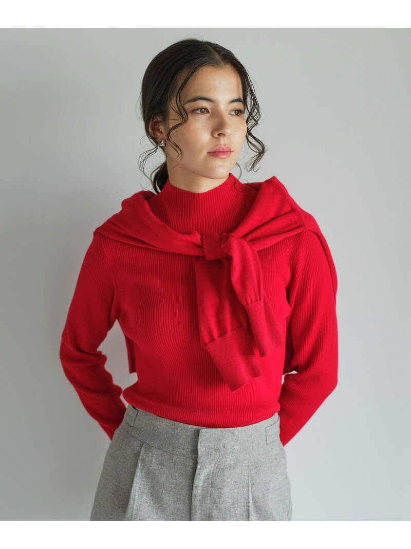 ウール リブ ボトルネック ニット プルオーバー ウォッシャブル UNITED ARROWS green label relaxing ユナイテッドアローズ グリーンレーベルリラクシング トップス ニット ホワイト レッド ブラウン グレー ブラック イエロー【送料無料】[Rakuten Fashion]