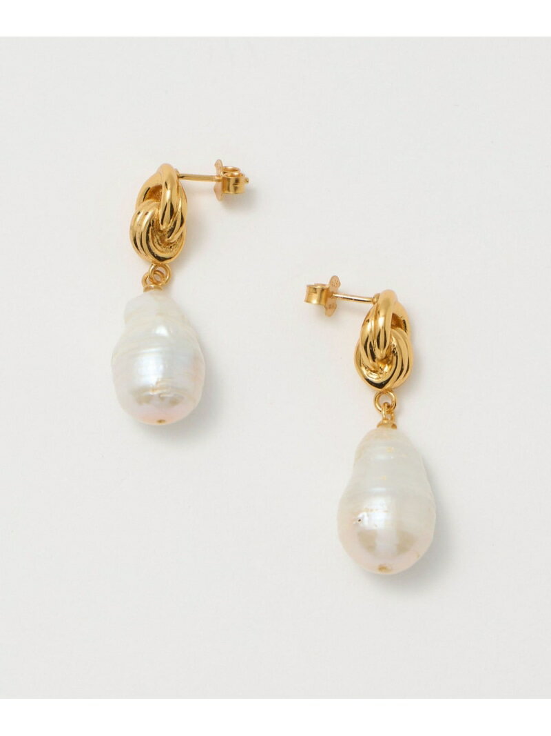 ＜SHYLA＞チャンキーノット ピアス UNITED ARROWS green label relaxing ユナイテッドアローズ グリーンレーベルリラクシング アクセサリー・腕時計 ピアス ホワイト オレンジ【送料無料】[Rakuten Fashion]