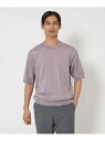 ラミー ナイロン プレーティング ニット Tシャツ UNITED ARROWS green label relaxing ユナイテッドアローズ グリーンレーベル...
