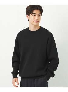 【SALE／10%OFF】クリアコットン スウェットライク クルーネック ニット UNITED ARROWS green label relaxing ユナイテッドアローズ グリーンレーベルリラクシング トップス ニット ブラック グレー ピンク ブルー【RBA_E】【送料無料】[Rakuten Fashion]