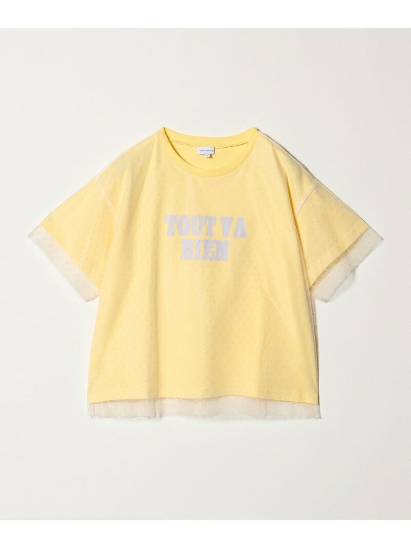 チュール ドッキング Tシャツ / キッズ 140cm-160cm UNITED ARROWS green label re...
