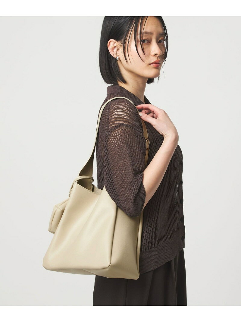Rakuten - ワンハンドル チャームバッグ UNITED ARROWS green label relaxing ユナイテッドアローズ グリーンレーベルリラクシング バッグ ショルダーバッグ ホワイト ブラウン ブラック【送料無料】[Rakuten Fashion]