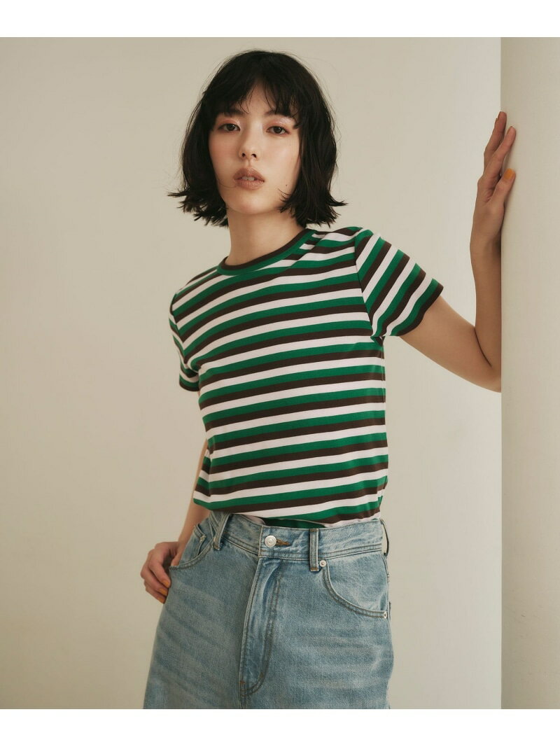乐天商城 - ＜EMMEL REFINES＞EM フライスクルーネック チビTシャツ EMMEL REFINES ユナイテッドアローズ グリーンレーベルリラクシング トップス カットソー・Tシャツ ワインレッド ブルー【送料無料】[Rakuten Fashion]