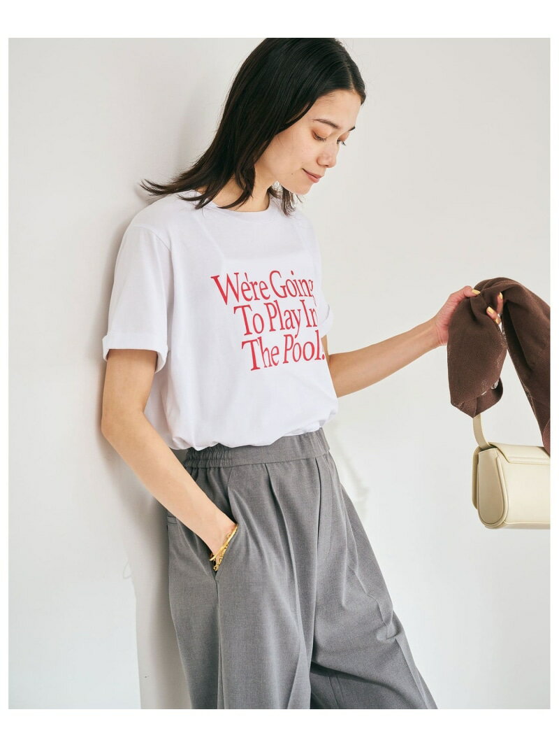 【SALE／50%OFF】【WEB限定】＜at ease＞ロゴ プリント Tシャツ UNITED ARROWS green label relaxing ユナイテッドアローズ グリーンレーベルリラクシング トップス カットソー・Tシャツ ネイビー【RBA_E】[Rakuten Fashion]のサムネイル