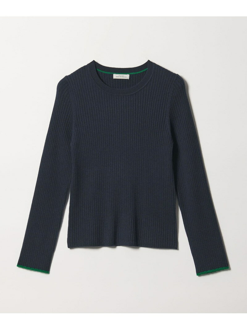 ＜at ease＞ソデサキ バイカラー プルオーバー ニット 2 UNITED ARROWS g