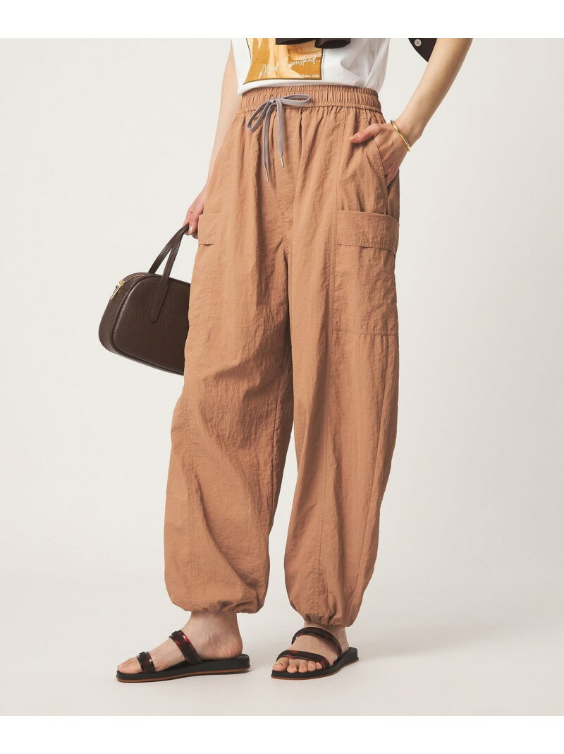 乐天商城 - バルーン カーゴ パンツ UVカット UNITED ARROWS green label relaxing ユナイテッドアローズ グリーンレーベルリラクシング パンツ カーゴパンツ ブラック ベージュ【送料無料】[Rakuten Fashion]