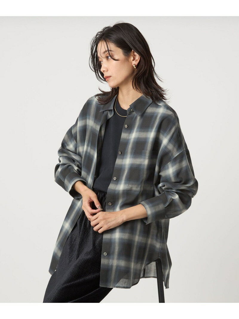 【SALE／10%OFF】[size SHORTあり]シアー チェック シャツ UNITED ARROWS green label relaxing ユナイ..